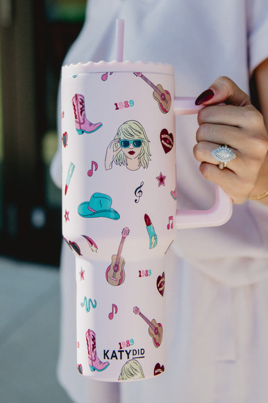 Music Girl Icons Drink Tumbler