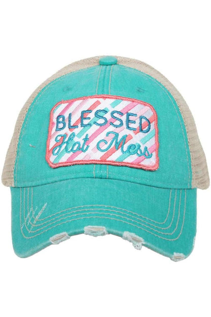 Blessed Hot Mess Women's Trucker Hats
