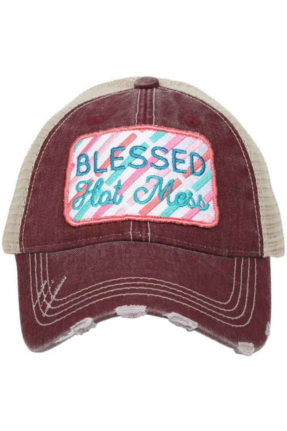 Blessed Hot Mess Women's Trucker Hats