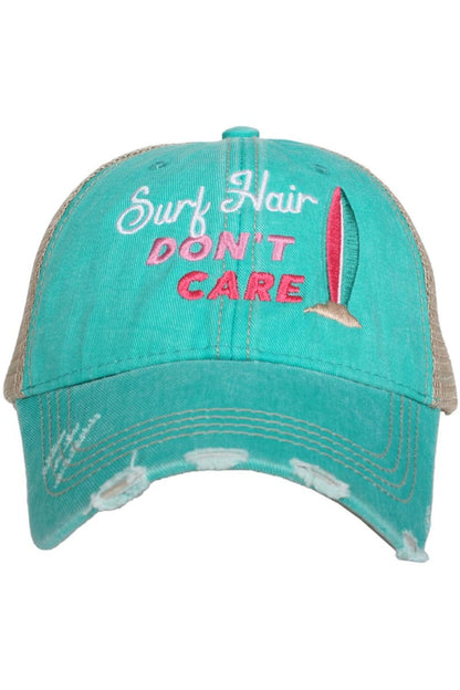 Surf Hair Don't Care Women's Trucker Hats