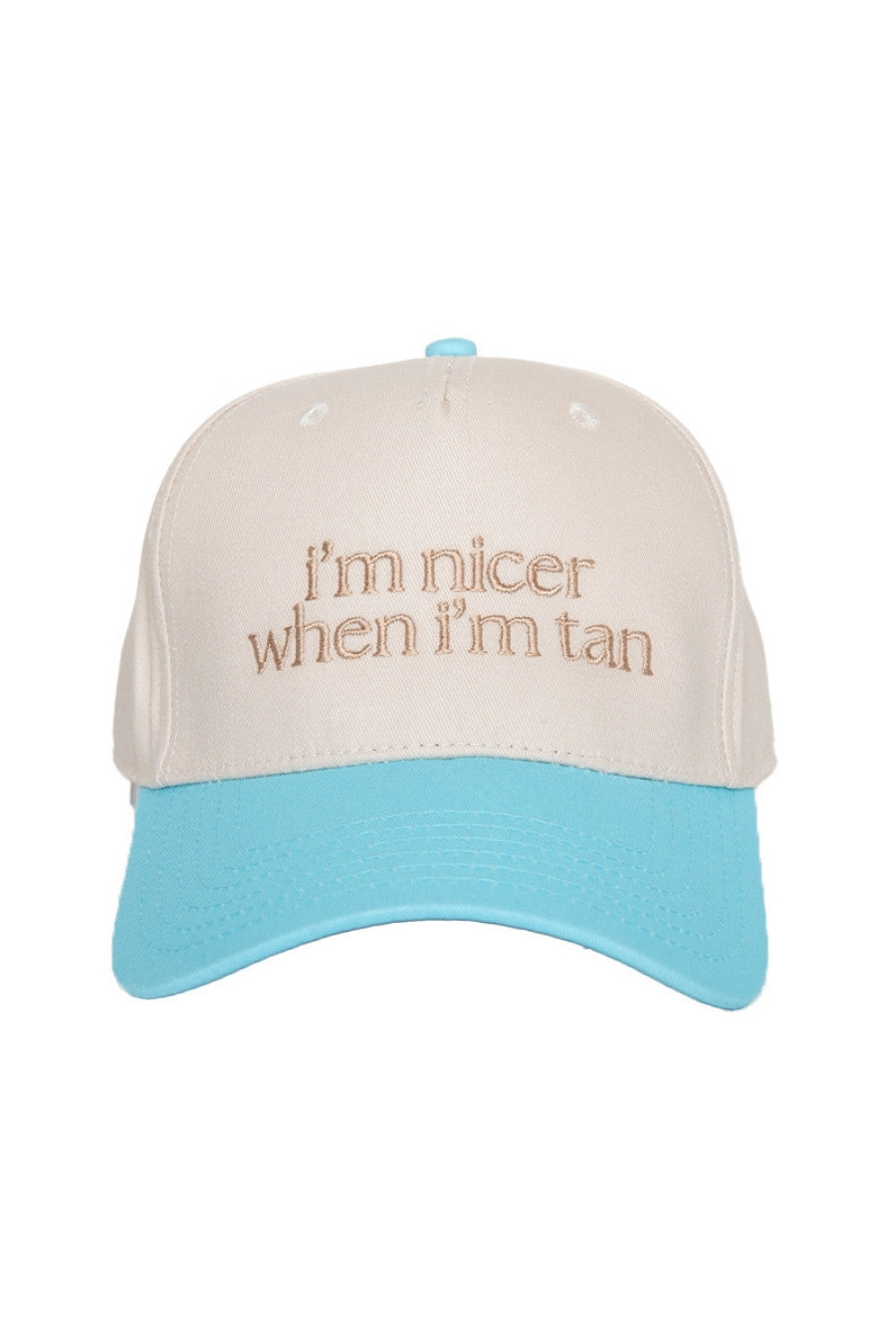 I'm Nicer When I'm Tan Funny Two-Toned Vintage Hats