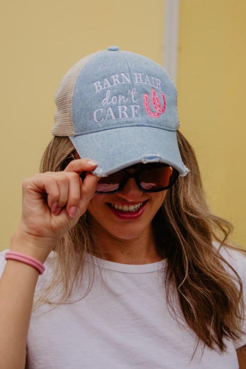 Barn Hair Don't Care Denim Trucker Hat