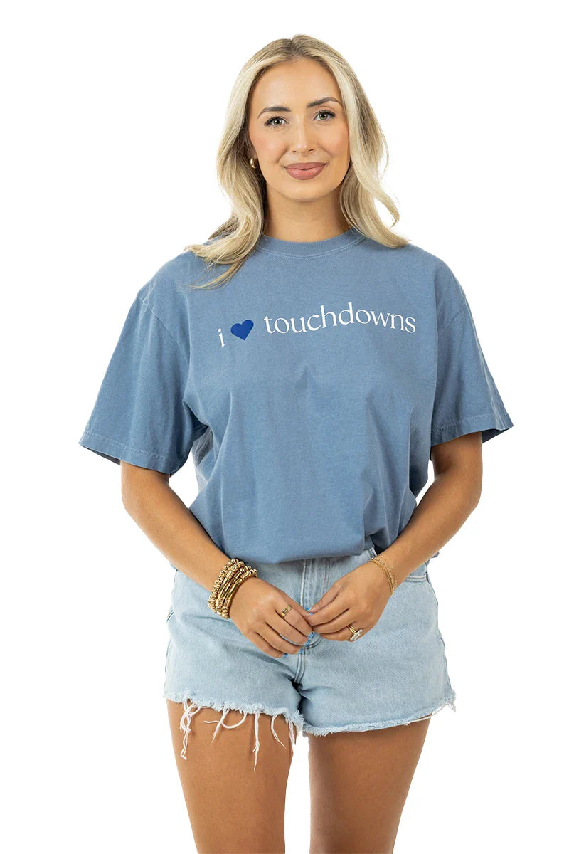 I Heart Touchdowns Women's Graphic Tee