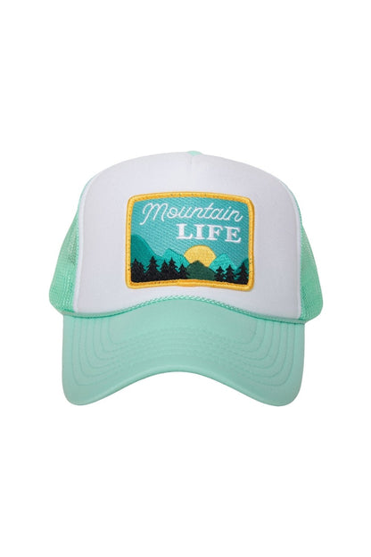 Mountain Life Patch Foam Trucker Hat