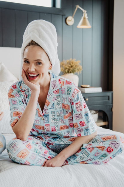 Traveling Matchbook Pajama Pants Set
