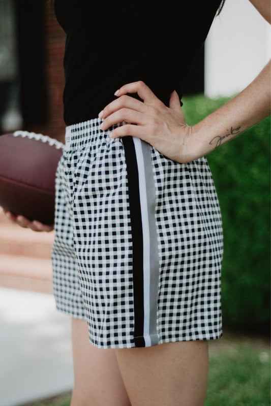 Black Women's Plaid Boxers