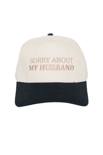 Sorry About My Husband Vintage Trucker Hat