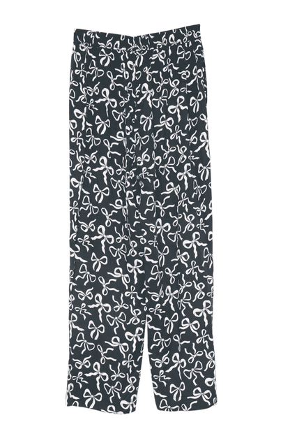 Black & White Bows Women's Boxer Pants