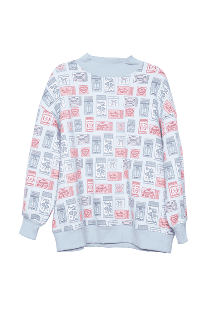 Traveling Matchbook Crewneck Printed Sweatshirt
