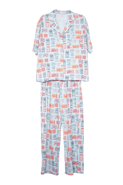 Traveling Matchbook Pajama Pants Set