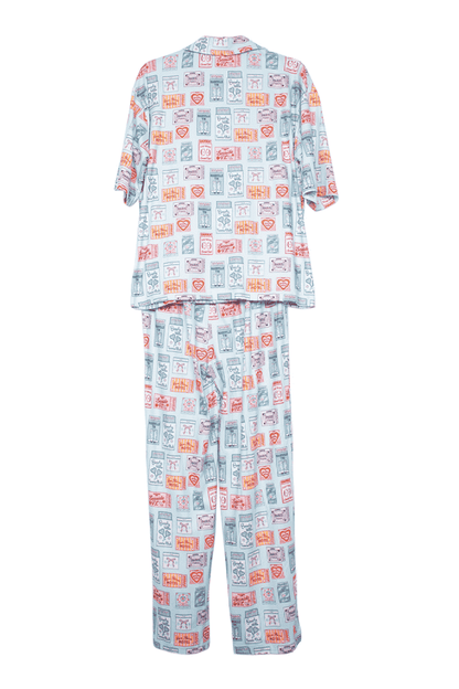 Traveling Matchbook Pajama Pants Set