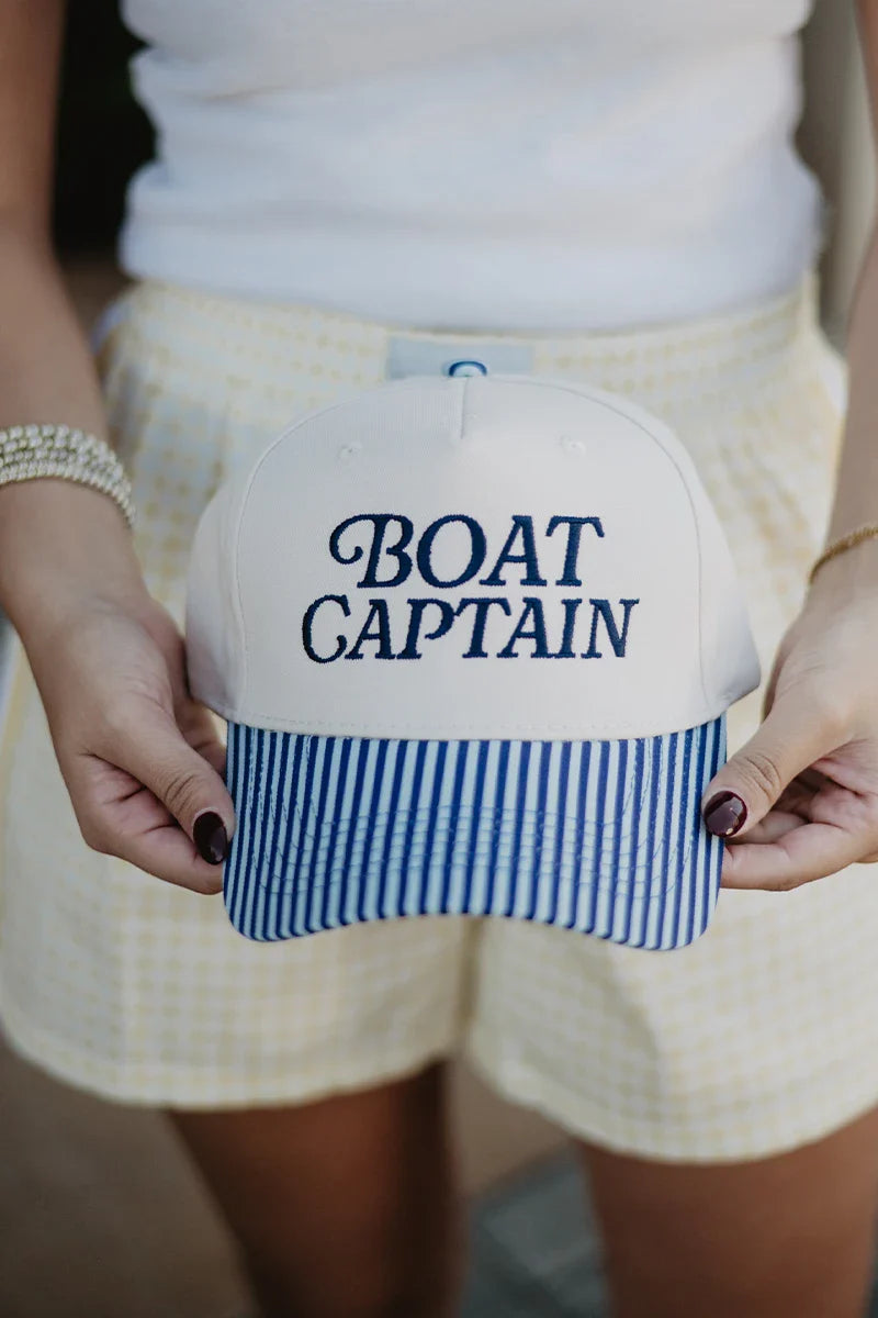 Boat Captain Two-Toned Vintage Hat