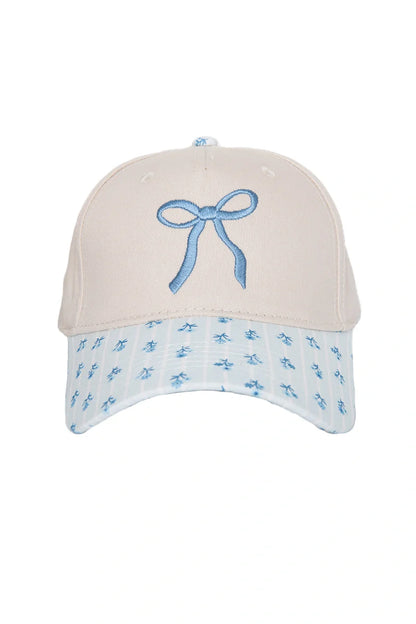 Black Coquette Bow Vintage Two-Toned Hat