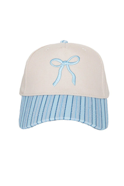 Black Coquette Bow Vintage Two-Toned Hat