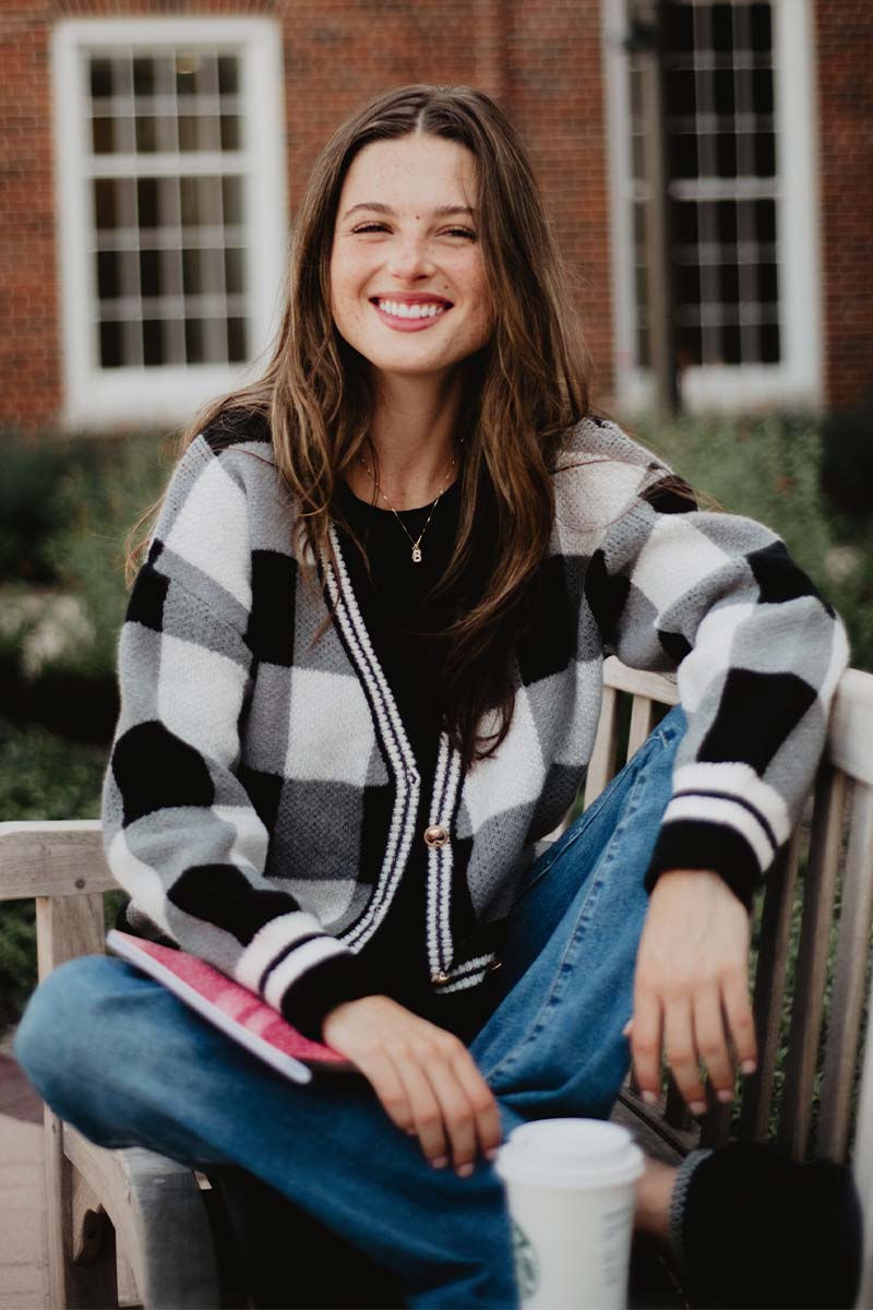 Open Front Black Plaid Cardigan Sweater