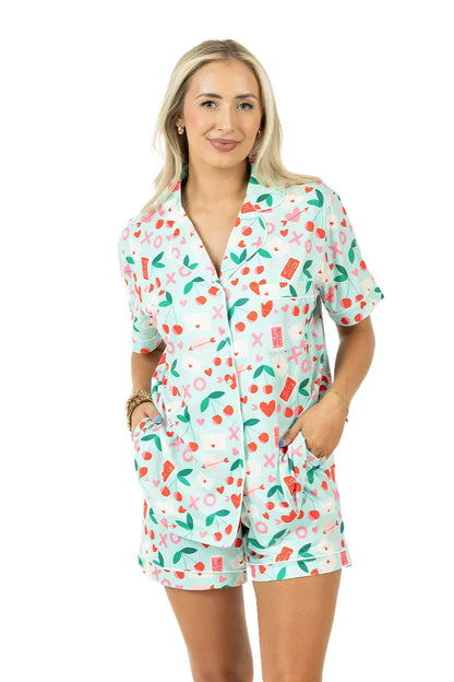 XO Cherries Valentine's Day Pajamas
