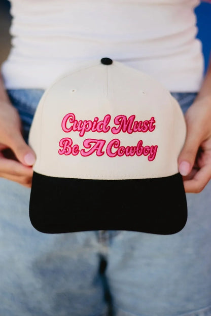 Cupid Must Be A Cowboy Trucker Cap