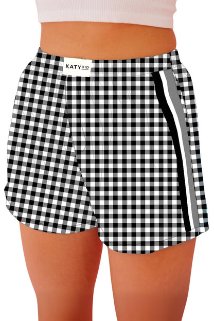 Black Women's Plaid Boxers