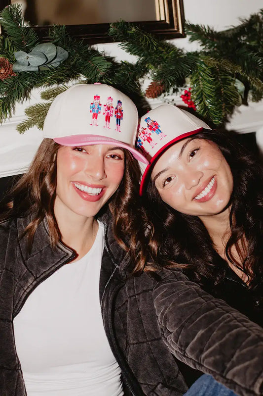 Nutcrackers Embroidered Two-Toned Hat