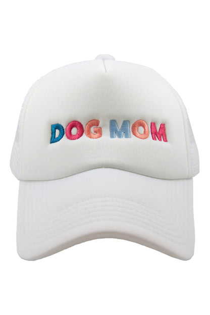 Dog Mom Multicolored Foam Trucker Hat