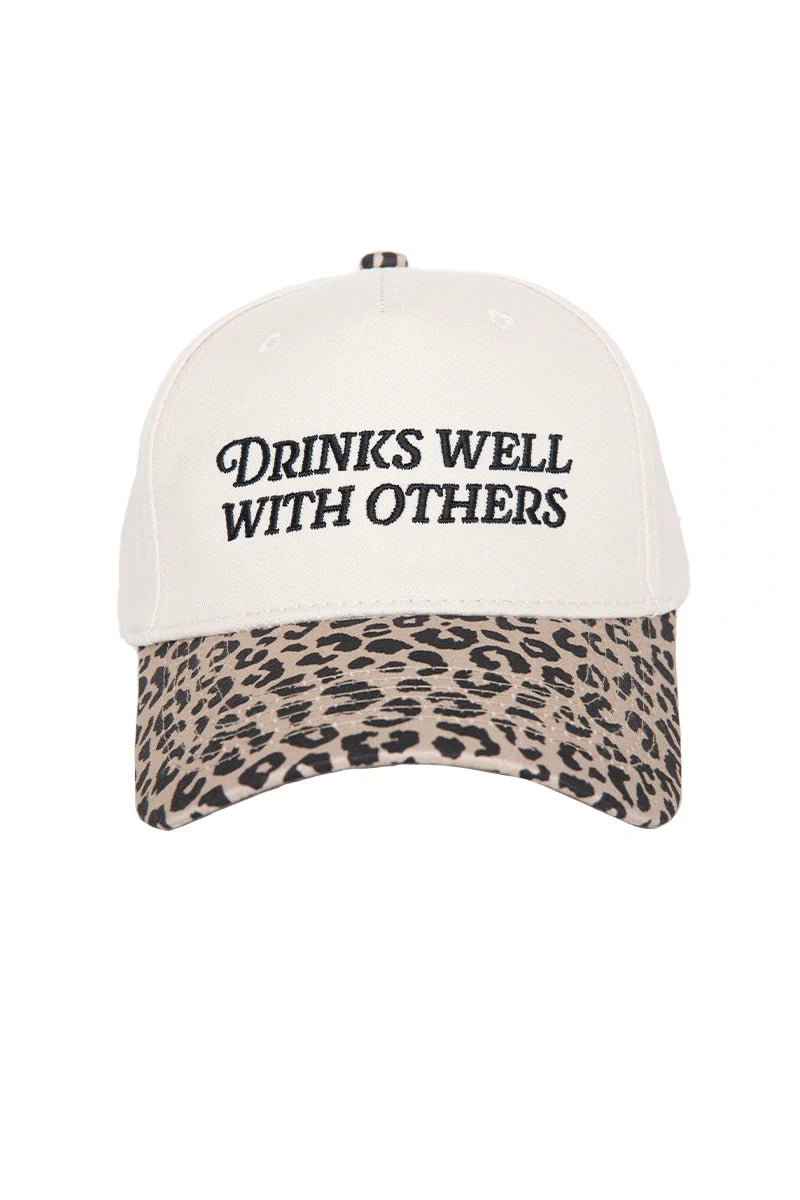 Drinks Well With Others Two-Toned Vintage Hat