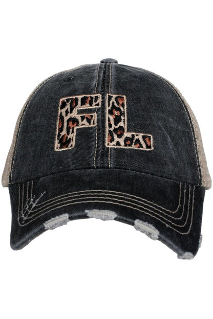 FL Florida Leopard State Women's Hat