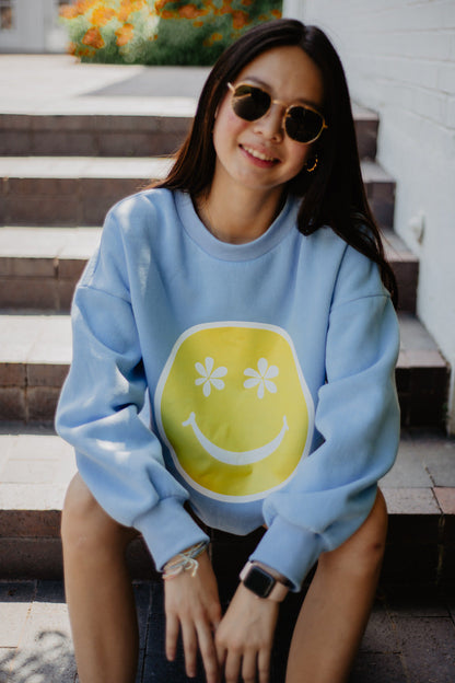 Daisy Eyes Happy Face Sweatshirt