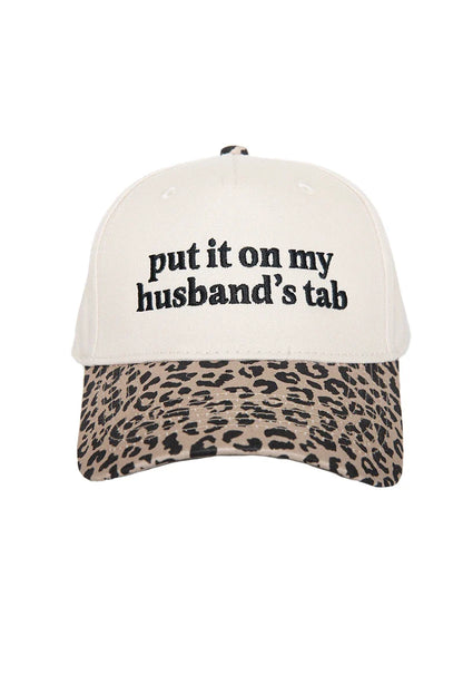 Put It On My Husband's Tab Two-Toned Vintage Hat