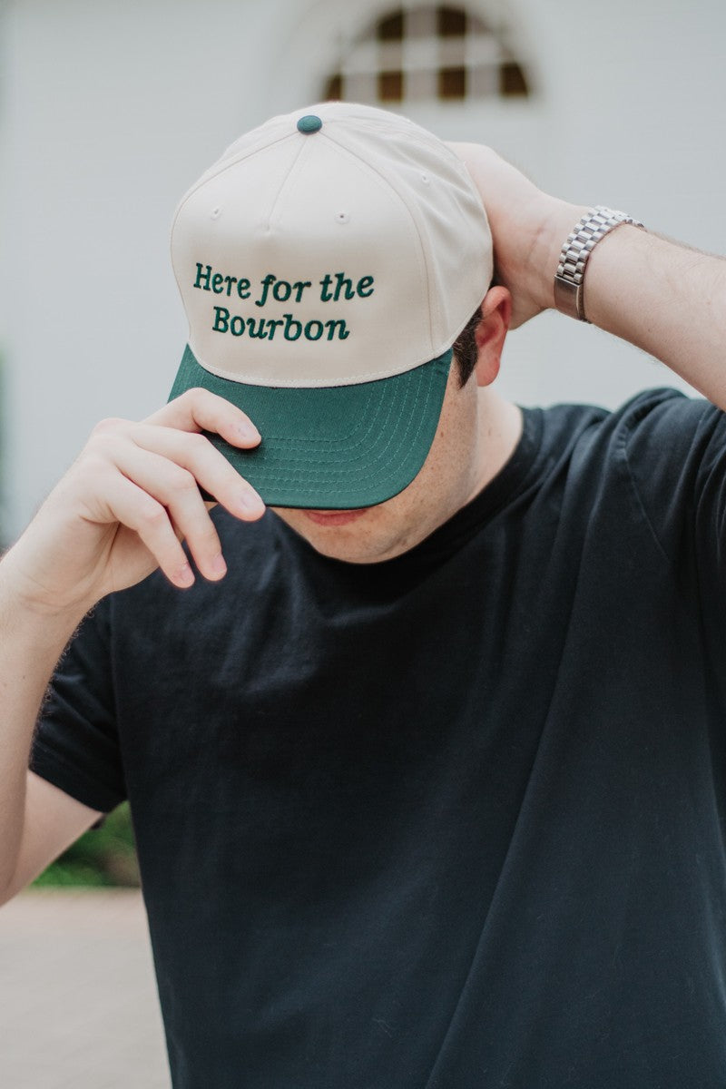 Here For the Bourbon Men's Two Toned Hat