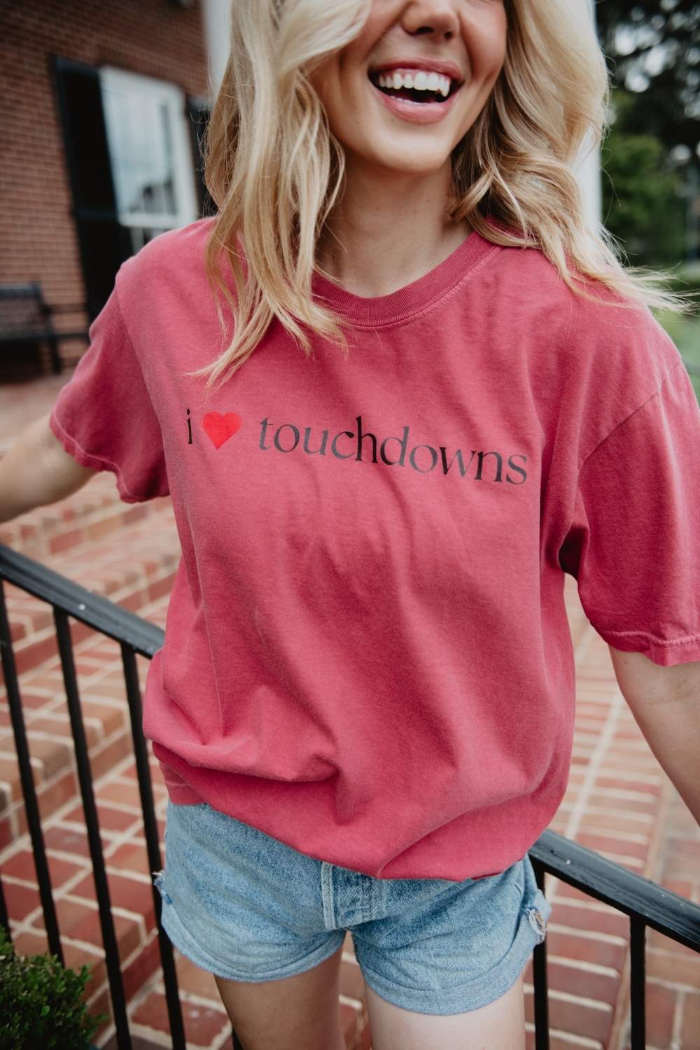 I Heart Touchdowns Women's Graphic Tee