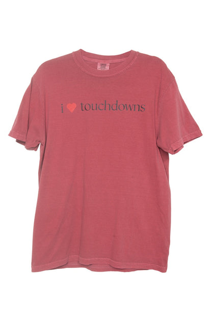 I Heart Touchdowns Women's Graphic Tee