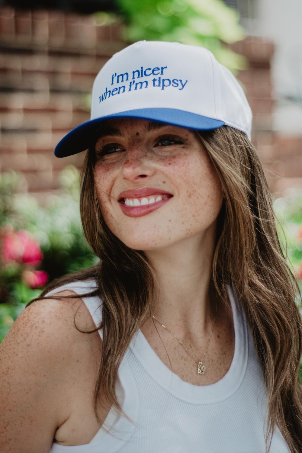 I'm Nicer When I'm Tipsy Retro Trucker Hats