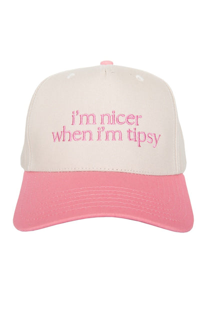 I'm Nicer When I'm Tipsy Retro Trucker Hats