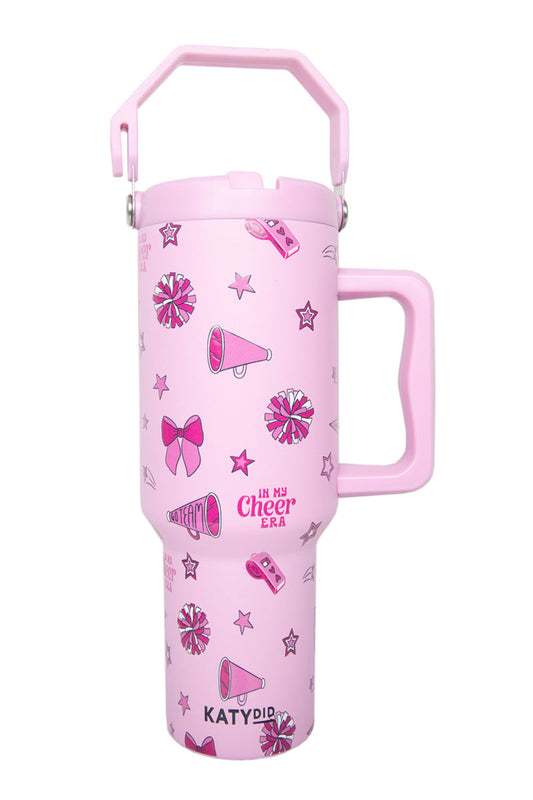 In My Cheer Era 38 Oz Tumbler with Lid Handle