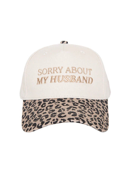 Sorry About My Husband Vintage Trucker Hat
