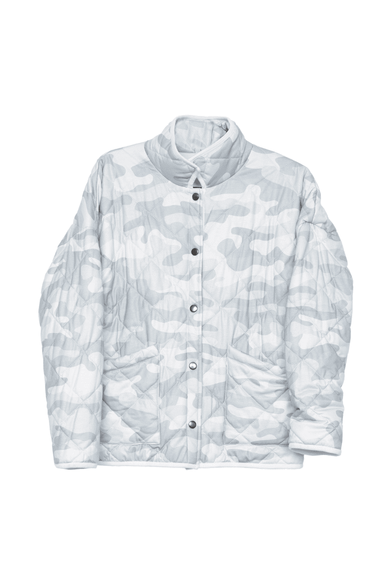 Muted Green Camo Women's Lightweight Quilted Jacket