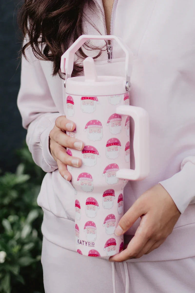 Pink Santas 38 Oz Tumbler