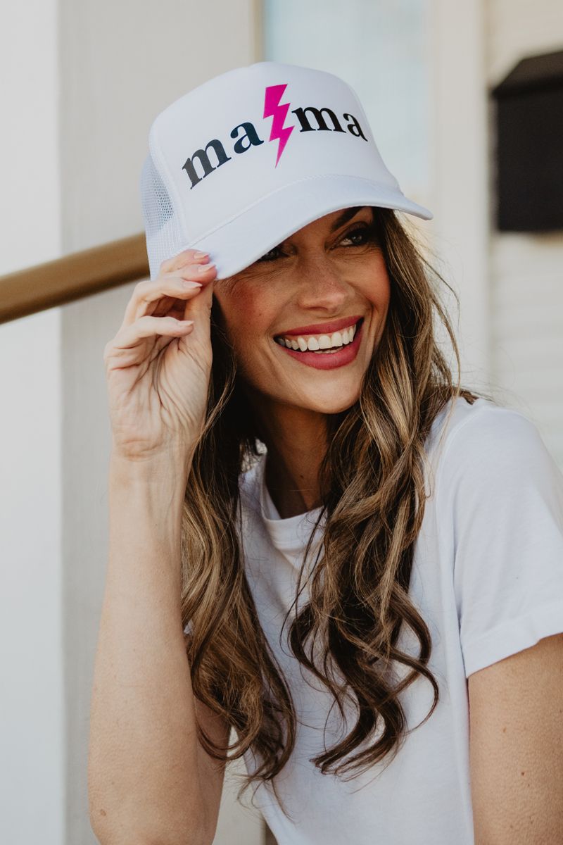 MAMA Lightning Bolt Foam Trucker Hat