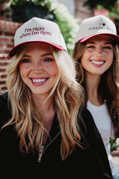 I'm Nicer When I'm Tipsy Retro Trucker Hats
