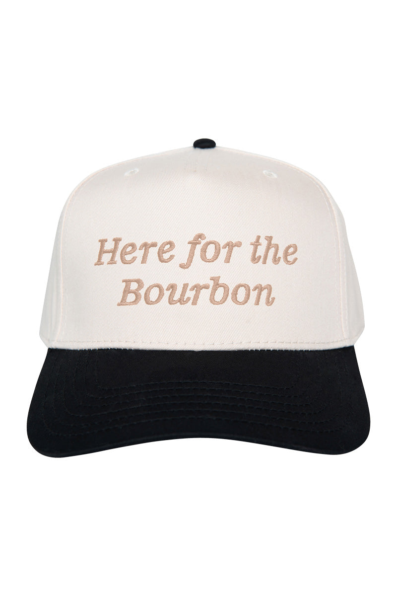 Here For the Bourbon Men's Two Toned Hat