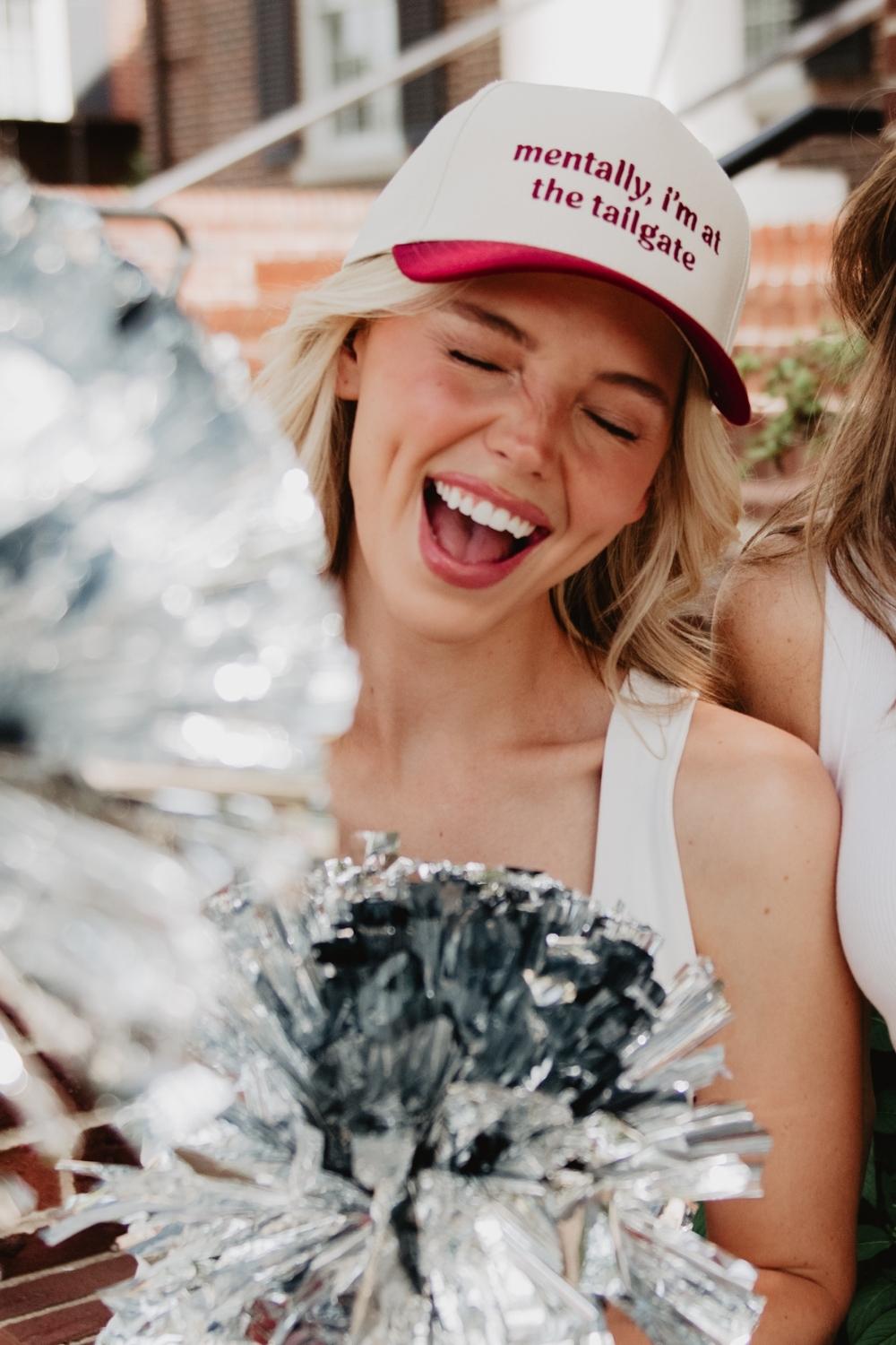 Mentally. I'm At The Tailgate Trucker Hat Vintage