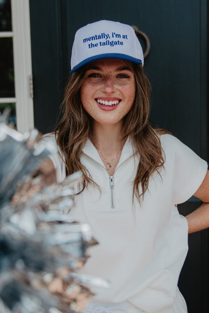 Mentally. I'm At The Tailgate Trucker Hat Vintage