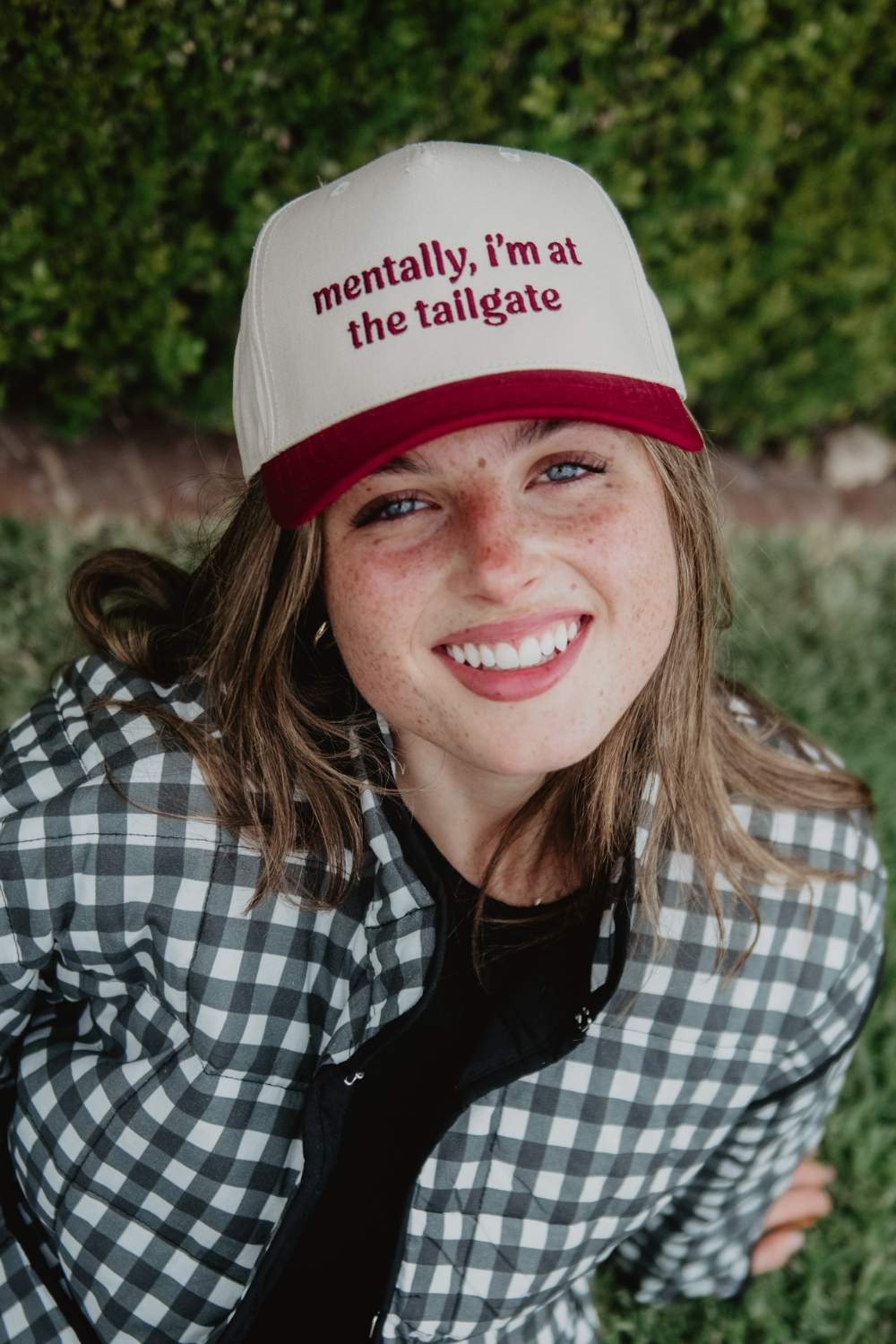 Mentally. I'm At The Tailgate Trucker Hat Vintage