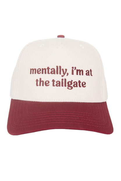 Mentally. I'm At The Tailgate Trucker Hat Vintage