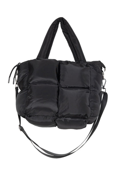 Black Mini Puffer Tote Bag