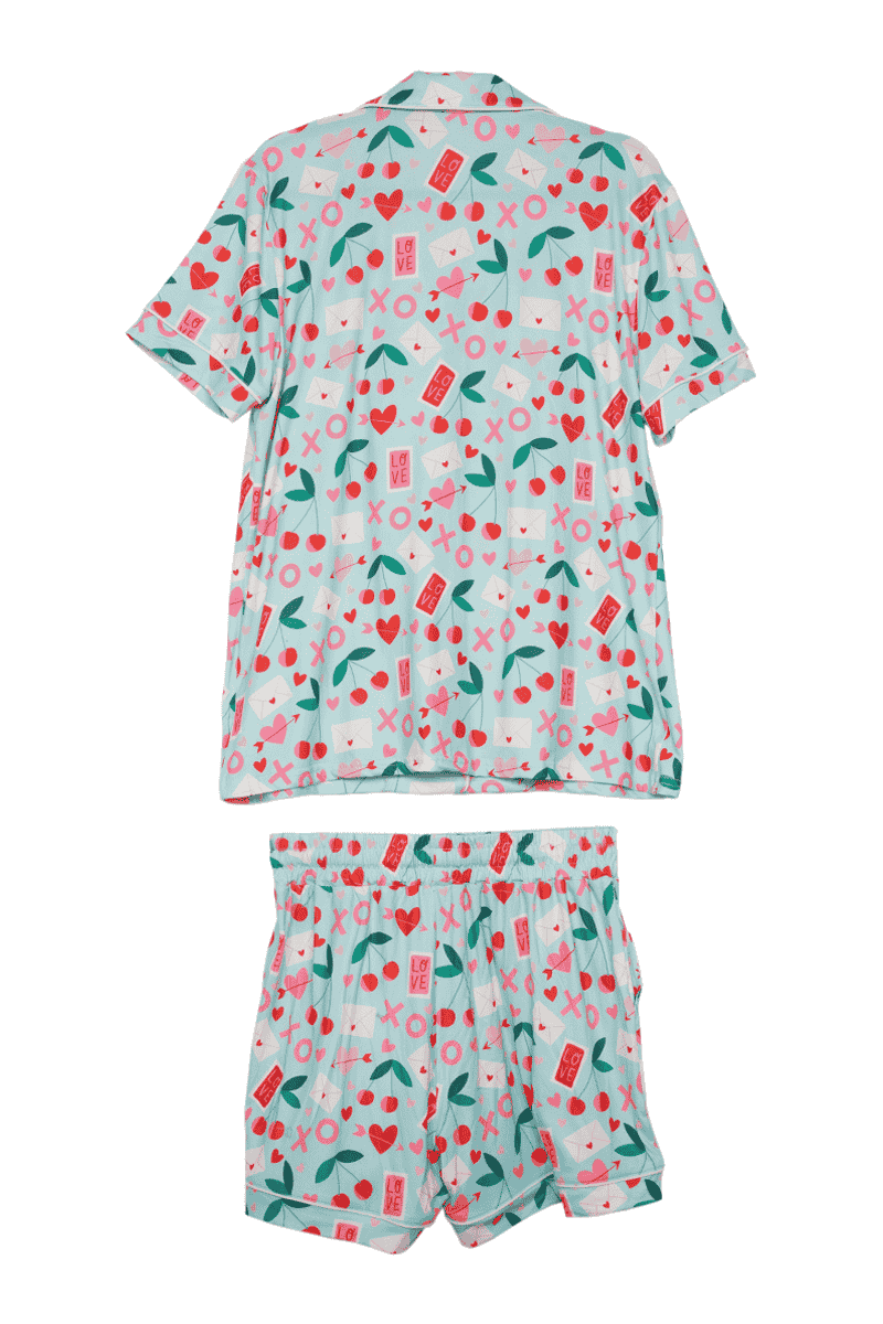 XO Cherries Valentine's Day Pajamas
