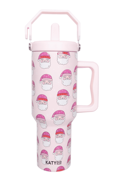 Pink Santas 38 Oz Tumbler