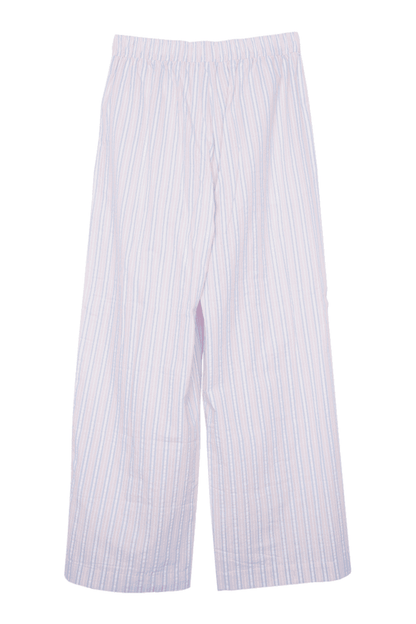 Light Pink and Blue Striped Casual Boxer Pants