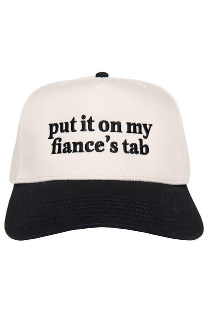 Put It On My Fiance's Tab Two-Toned Vintage Hat