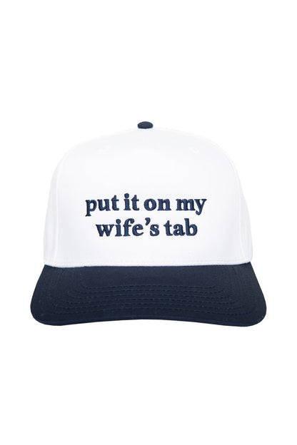 Put It On My Wife's Tab Vintage Trucker Hat